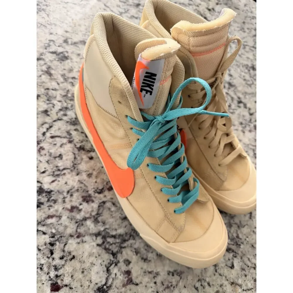Nike Blazer Mid Off-White All Hallow's Eve AA3832-700 Size 14M
